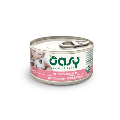 Oasy Cat Adult Gustosa Mousse con Salmone 85 gr
