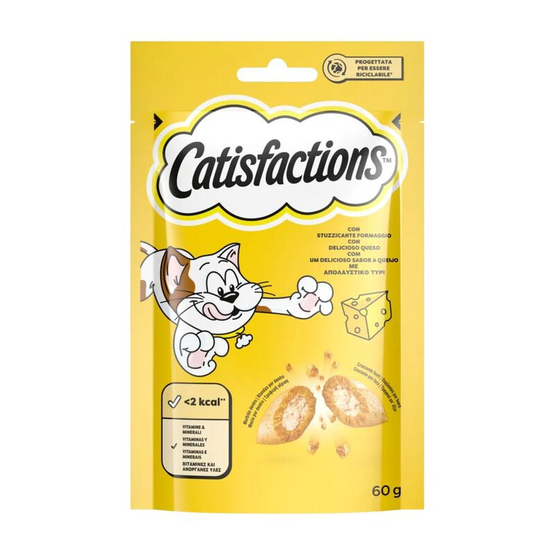 Catisfactions Snack per Gatto al Formaggio 60 gr