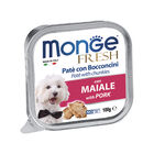 Monge Fresh Dog Adult  Paté con Bocconcini con Maiale 100 gr image number 0