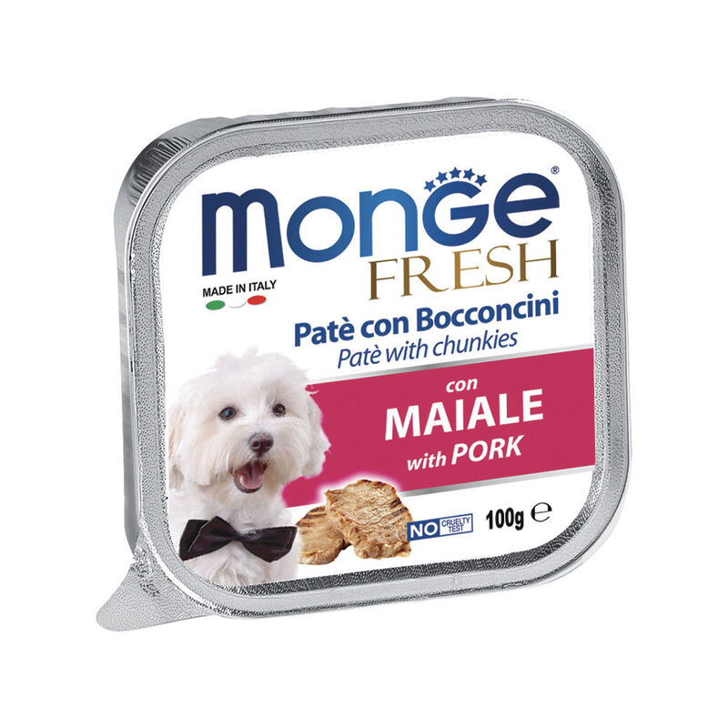 Monge Fresh Dog Adult  Paté con Bocconcini con Maiale 100 gr