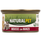 Naturalpet Cat Adult Mousse con Manzo 85 gr image number 0