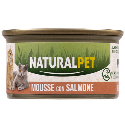 Naturalpet Cat Adult Mousse con Salmone 85 gr