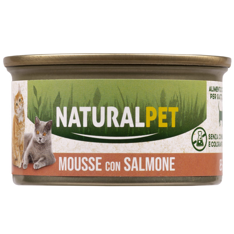 Naturalpet Cat Adult Mousse con Salmone 85 gr