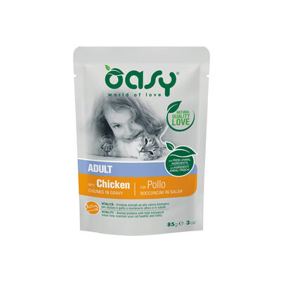 Oasy Cat Adult Bocconcini Pollo Busta 85 gr