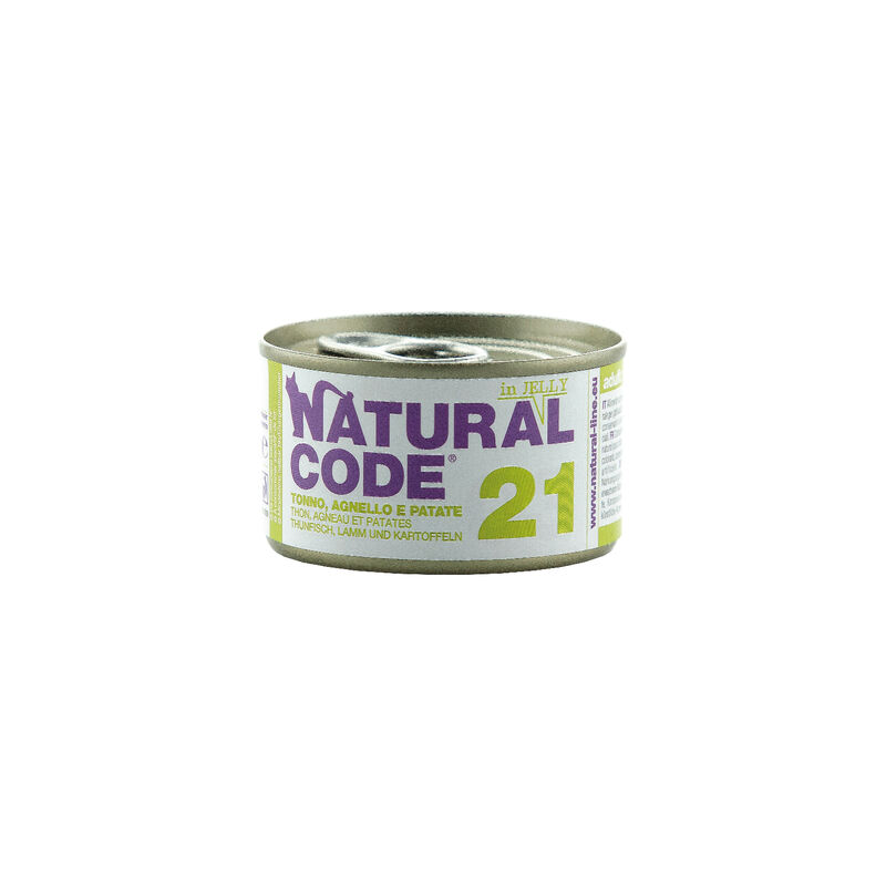 Natural Code Cat Adult Tonno, Agnello e Patate in Jelly 85 gr