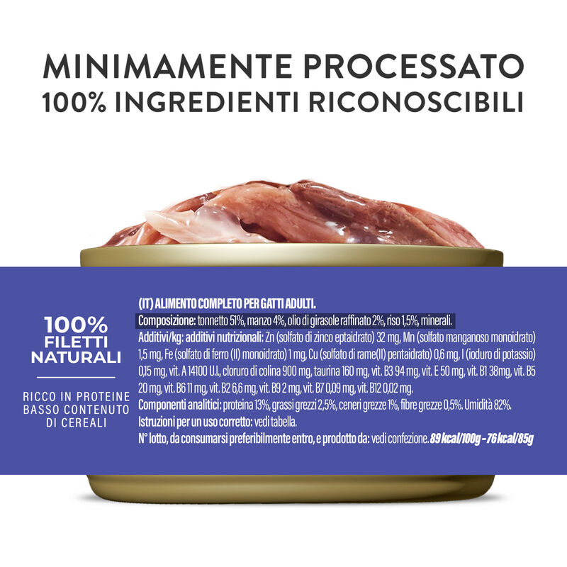 Schesir Cat Adult Tonnetto con manzo jelly 85g