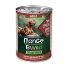 Monge Natural Superpremium BWild Grain Free per cani adulti Bocconcini Agnello zucca e zucchine 400 gr image number 0