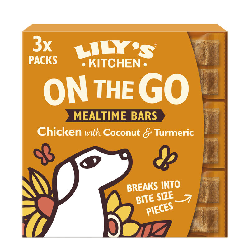 Lily's Kitchen On the Go Snack con Pollo Cocco e Curcuma 3x40gr