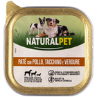 Naturalpet Dog Adulto Paté con Pollo, Tacchino e Verdure 150 gr
