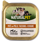 Naturalpet Dog Adulto Paté con Pollo, Tacchino e Verdure 150 gr image number 0