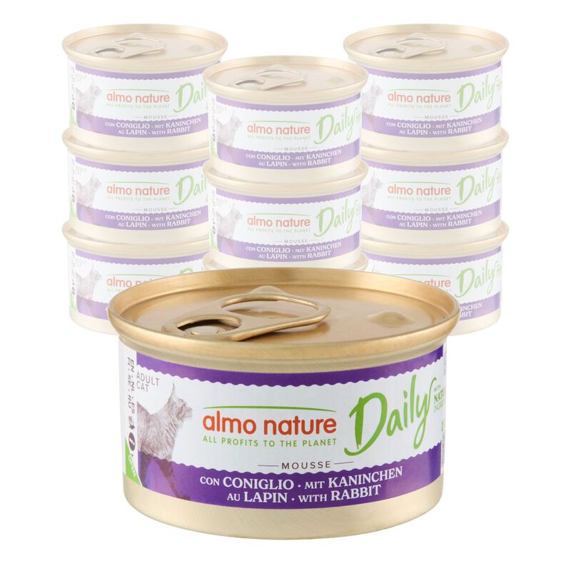 Almo Nature Daily Cat Adult Mousse Coniglio 85g 