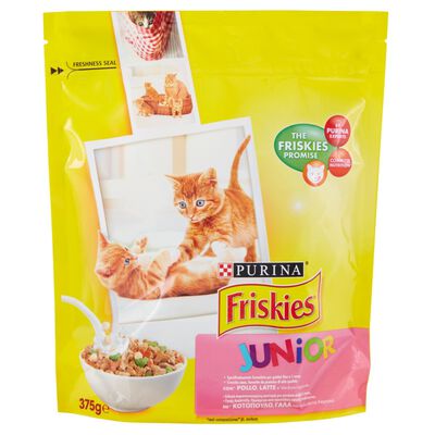 Friskies Cat Junior con Pollo, Tacchino con Latte e Verdure 375 gr