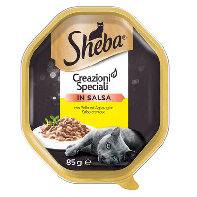 Sheba Cat Season Collection con Pollo e Asparagi in salsa cremosa 85 gr