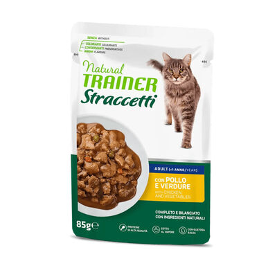 Natural Trainer Cat Adult Straccetti di pollo 85gr