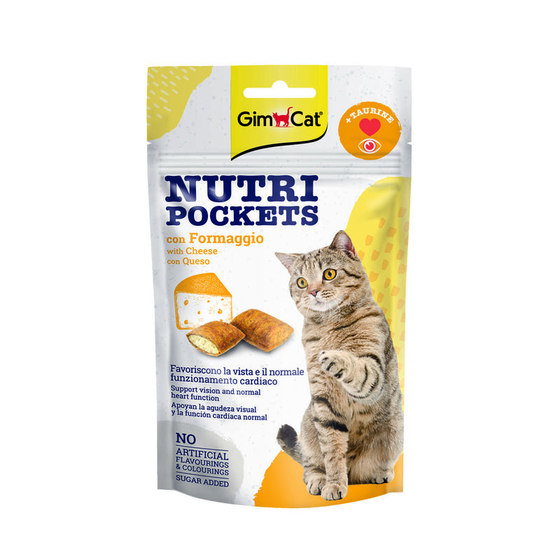 Gimcat Nutri Pockets con Formaggio 60 gr