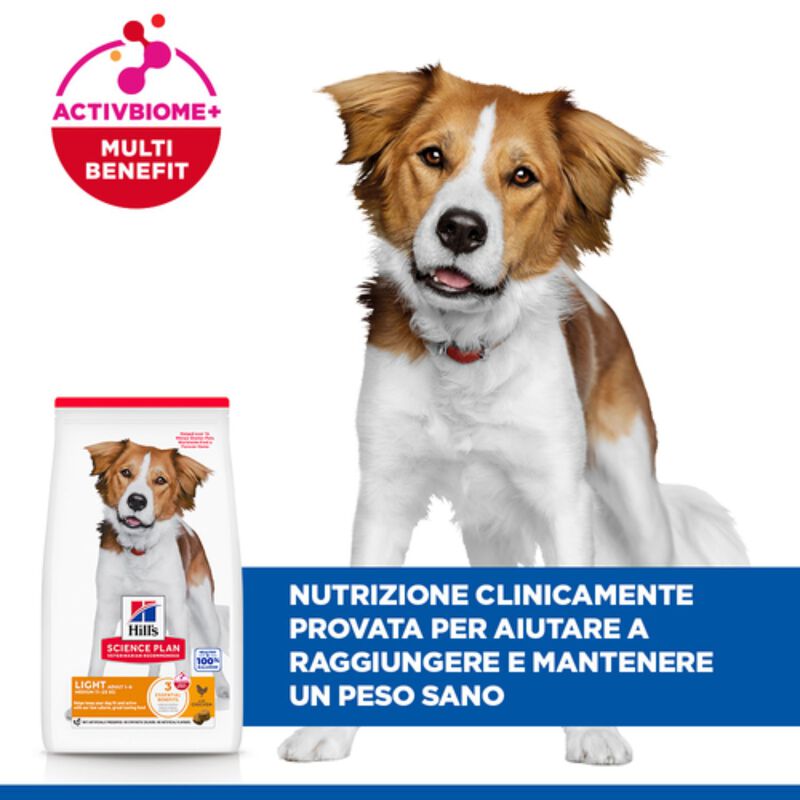 Hill's Science Plan Dog Adult Medium Light al Pollo 14 kg
