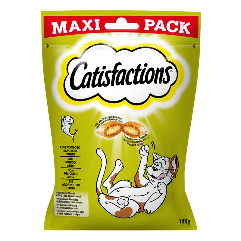 Catisfactions Snack Cat Maxi Pack al Tonno 180 gr