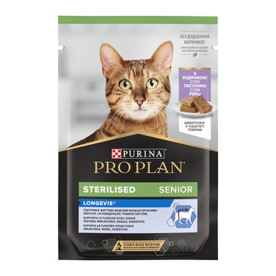 Purina ProPlan Cat Adult Sterilizzati 7+ con Tacchino 85 gr