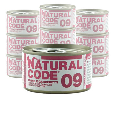 Natural Code Cat Tonno e Gamberetti lattina 85g n.09