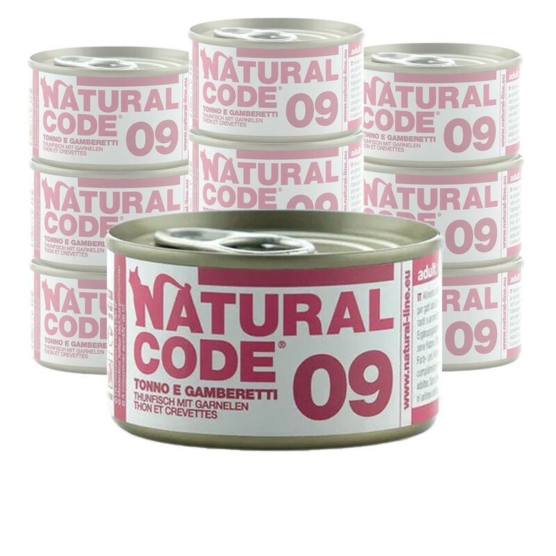 Natural Code Cat Tonno e Gamberetti lattina 85g n.09