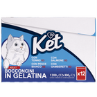Ket Cat Adult Bocconcini in gelatina con pesce Multipack 100grx12 pz