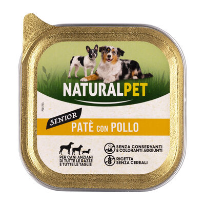 Naturalpet Dog Senior Paté con Pollo 150 gr