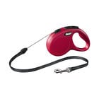 Flexi Guinzaglio New Classic Small 5 mt Corda Rosso image number 0