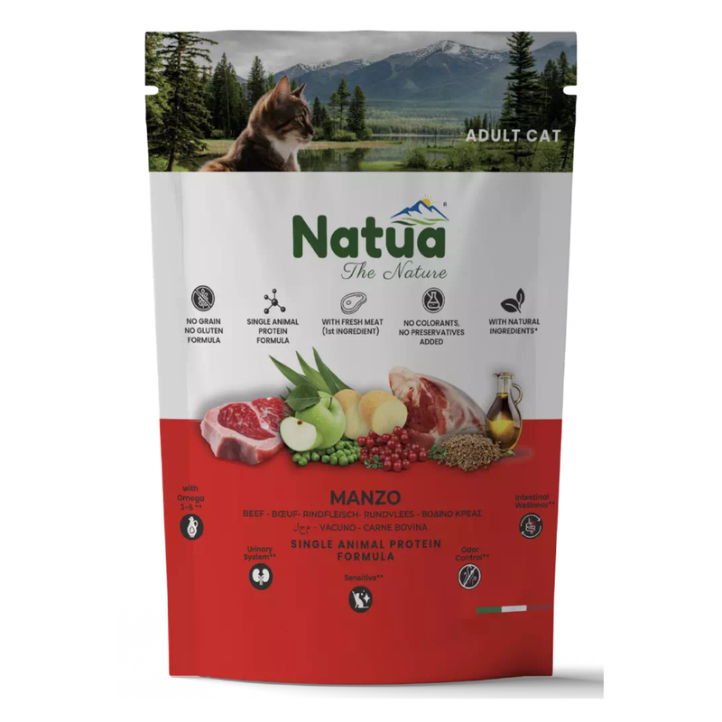Natua Cat Adult Manzo 1,5kg