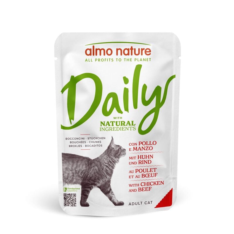 Almo Nature Daily Cat Adult Pollo e Manzo 70gr Almo Nature Daily Cat Adult Pollo e Manzo 70gr