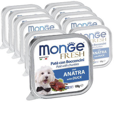 Monge Fresh Dog Adult Paté con Bocconcini con Anatra 100 gr