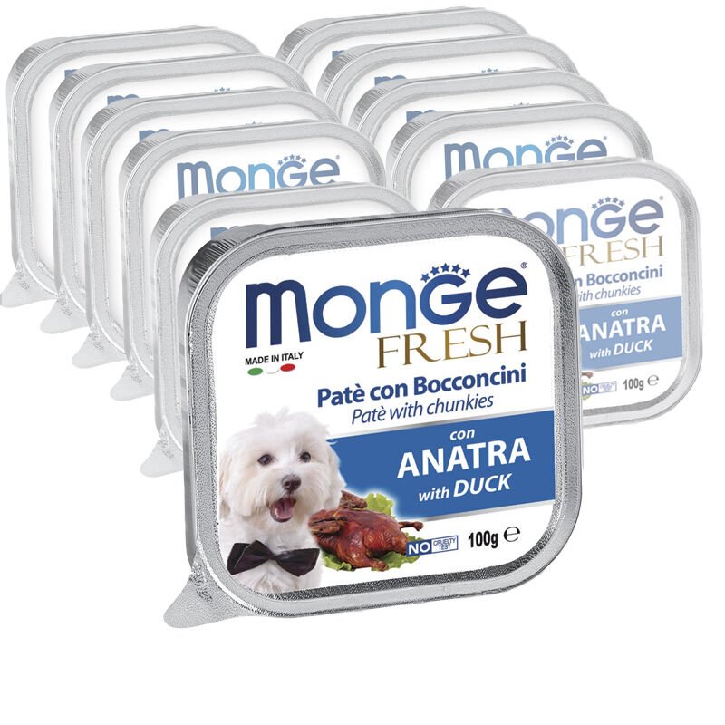 Monge Fresh Dog Adult Paté con Bocconcini con Anatra 100 gr