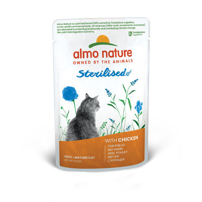 Almo Nature Cat Sterilised con Pollo 70 gr