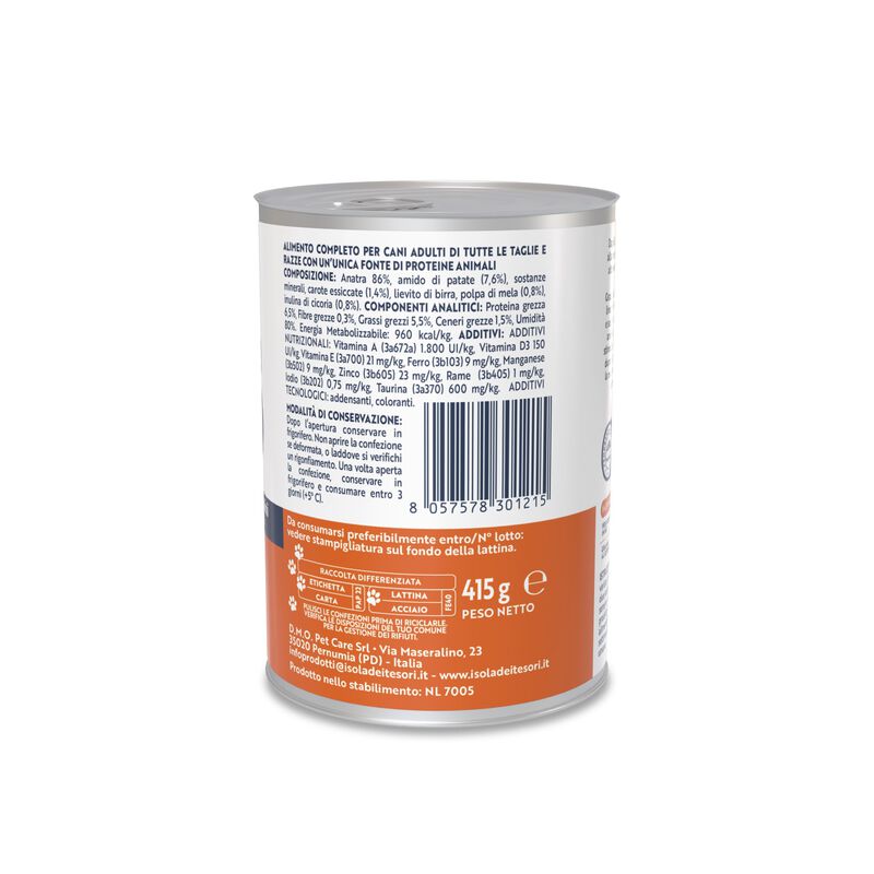 Monopro Bocconcini in Salsa per cani adulti Anatra 415 gr