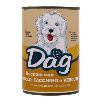 Dag Dog Adult All Breeds Pollo tacchino e verdure 415 gr