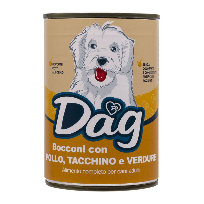 Dag Dog Adult All Breeds Pollo tacchino e verdure 415 gr