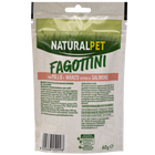 Naturalpet Fagottini Snack Dog Adult con pollo e manzo ripieni di salmone 90gr