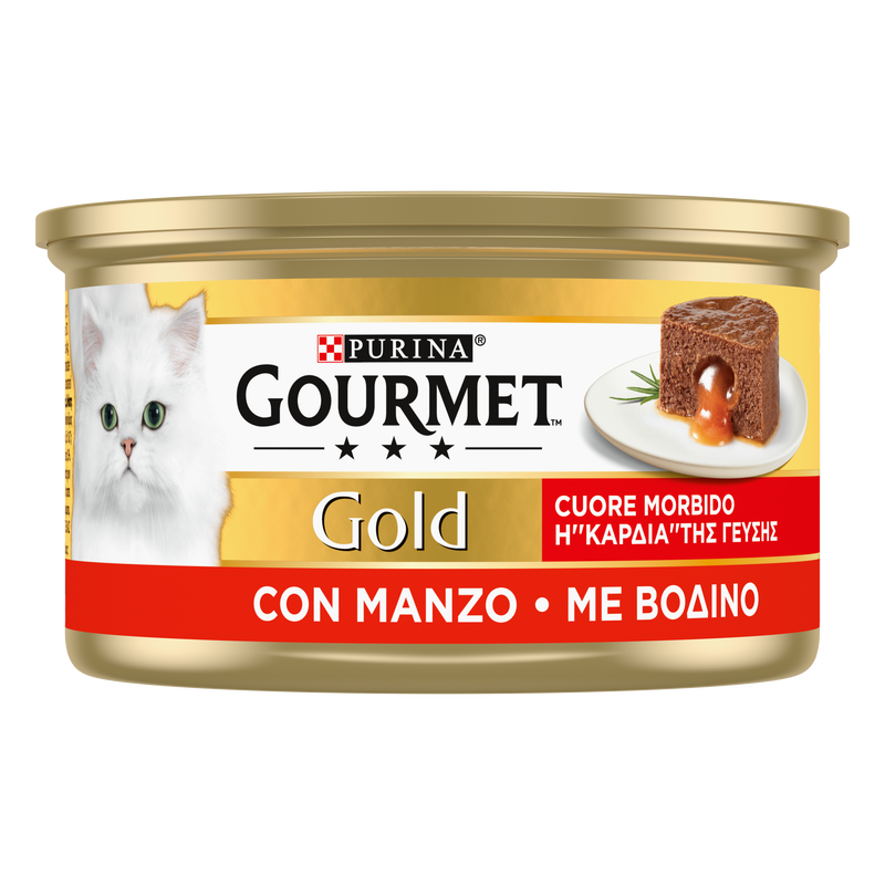 Gourmet Gold Cuore Morbido Cat Adult con Manzo 85 gr