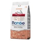 Monge Natural Superpremium Crocchette per cani adulti Mini Salmone e Riso 7,5 kg