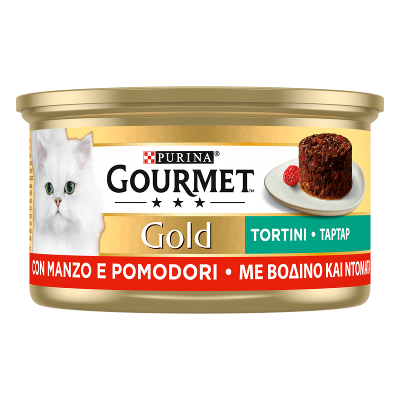 Gourmet Gold Tortini Cat Adult  con Manzo e Pomodori 85 gr
