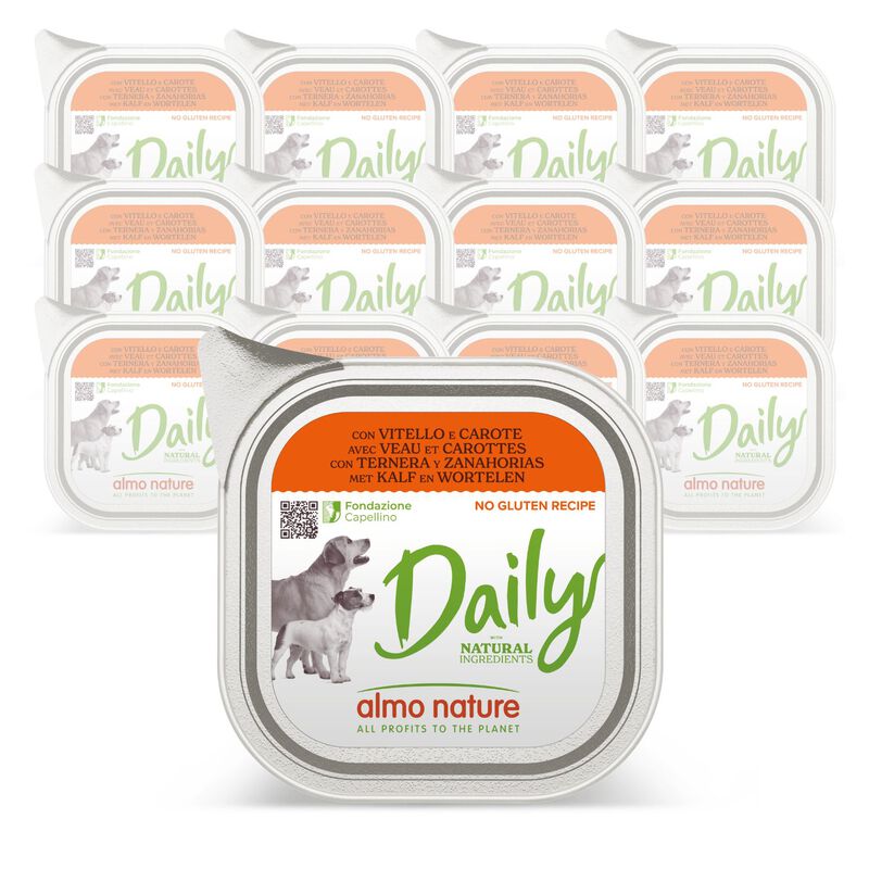 Almo Nature Daily Dog Adult Vitello e carote 100g