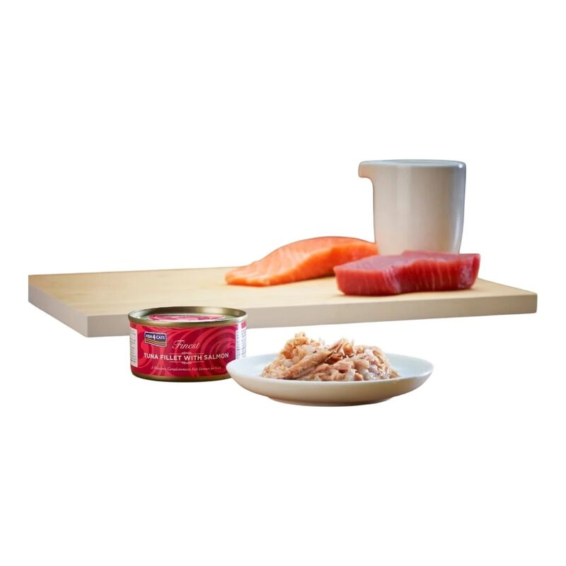 Fish4Cats Finest Cibo Umido per gatti Tonno e Salmone 70 gr