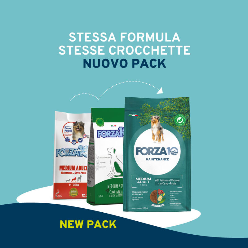 Forza10 Dog Adult Medium Cervo e Patate 12 kg
