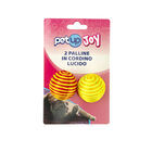 Petup Joy 2 Palline in Cordino Lucido 4 cm