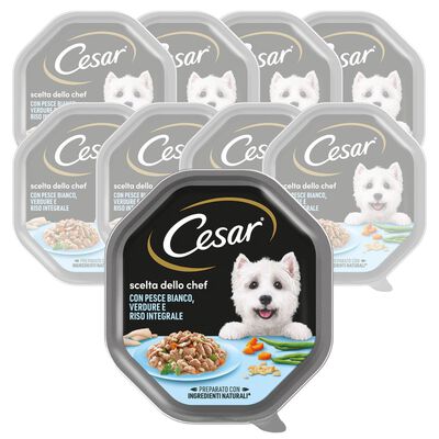 Cesar Dog Scelta dello Chef con Pesce Riso e Verdure 150 gr