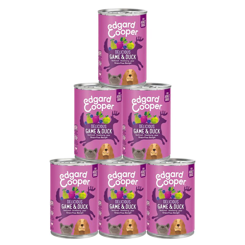 Edgard & Cooper Dog Adult Selvaggina e Anatra 400 gr