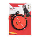 Camon Guinzaglio Lunghina in PVC con banda riflettente Rosso 5 mt