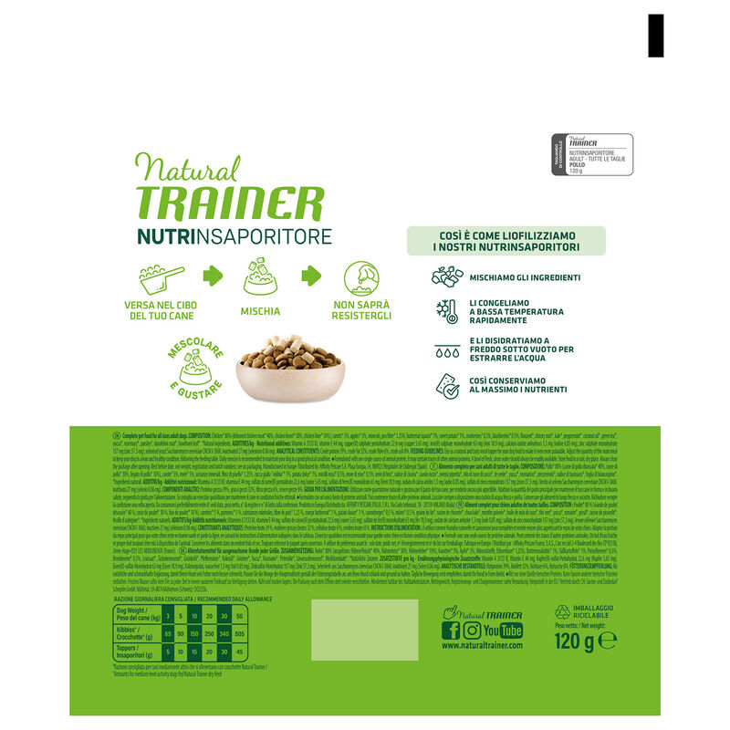 Natural Trainer Freeze Dried Nutrinsaporitore Pollo 120g