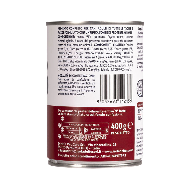 Monopro Dog Adult All breeds Manzo 400 gr