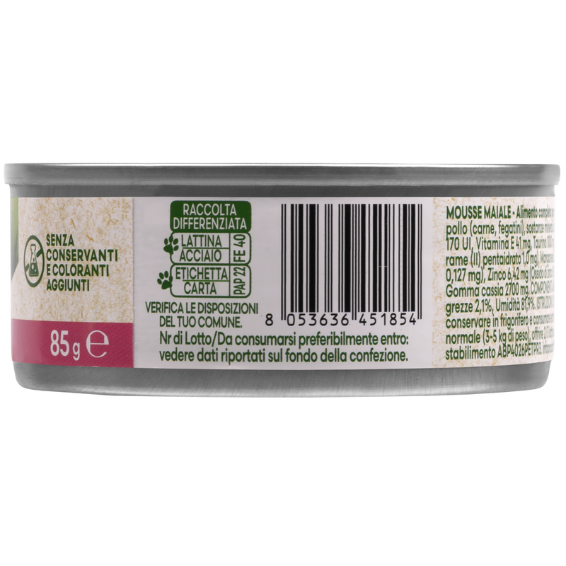 Naturalpet Cat Sterilised Mousse al maiale 85gr