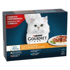 Gourmet Perle Cat Adult Filettini in Salsa Tacchino Tonno Anatra e Agnello 8 x 85 gr